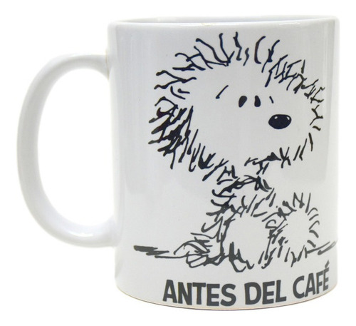 Taza De Ceramica, Snoopy, 11oz, Antes Y Dsp Del Café, Nueva