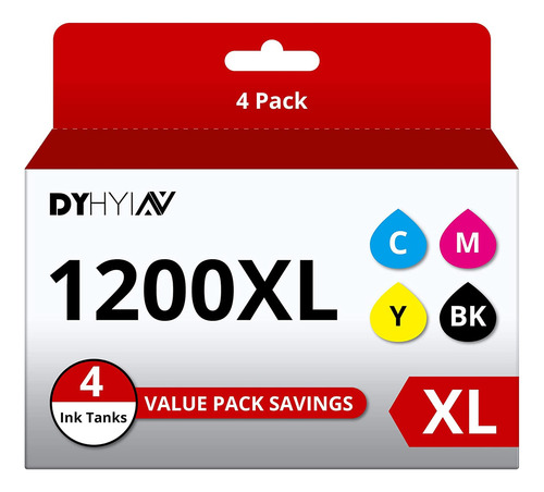 Cartuchos De Tinta 1200xl Compatibles Con Canon Maxify Pgi 1