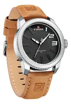 Comprar Reloj Pulsera Naviforce Nf9202l Con Correa De Cuero Color Caqui