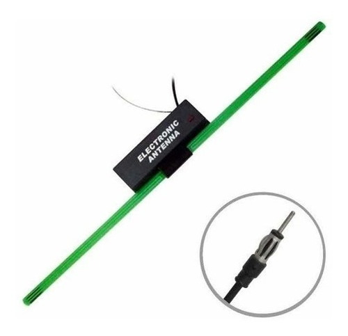 Antena Electronica Receptora Am Fm Para Estereo 12 V Con Led