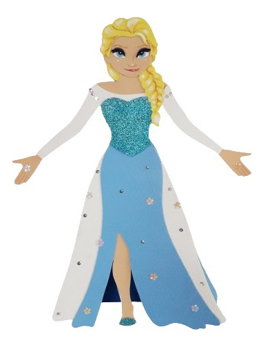 Piñata Frozen Elsa Artesanal En Goma Eva