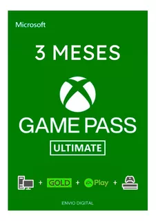 Xbox Game Pass Ultimate 3 Meses Xbox One Series X S Original