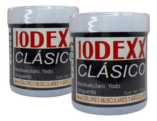 Pomada Iodexx De 125 Gr Relajante Muscular- 2 Pzas 