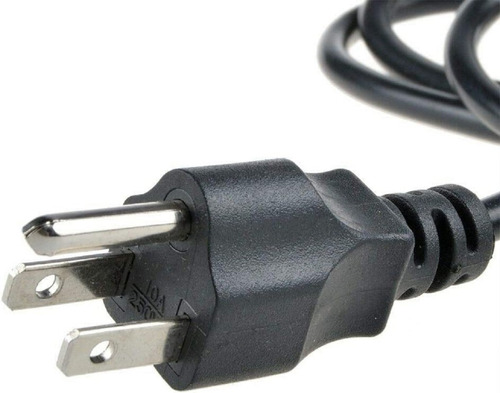 Imagen 6 de 8 de Cable De Poder Corriente Trebol Para Cargador Portatil 1.5m