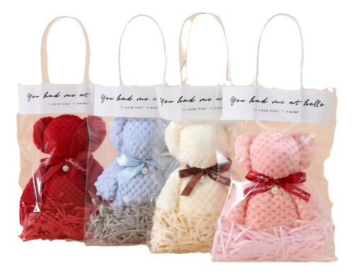 L - 20pcs Toallas De Baño Suaves Con Forma De Animal Y Oso