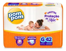 Comprar Fralda Pom Pom Protek Proteção De Mãe Mega G 42 Unidades Gênero Sem gênero