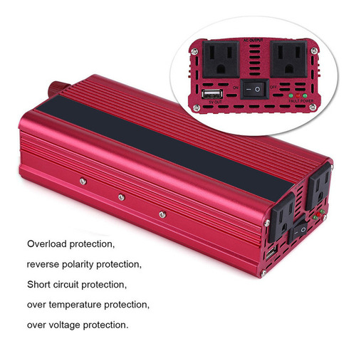 2000w Dc 12v A Ac 110v Convertidor De Corriente Del Inversor