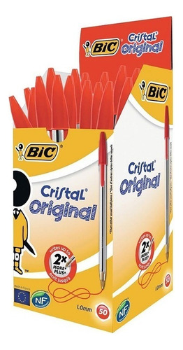 Bolígrafo Bic Cristal 1.0 Mm Caja X 50