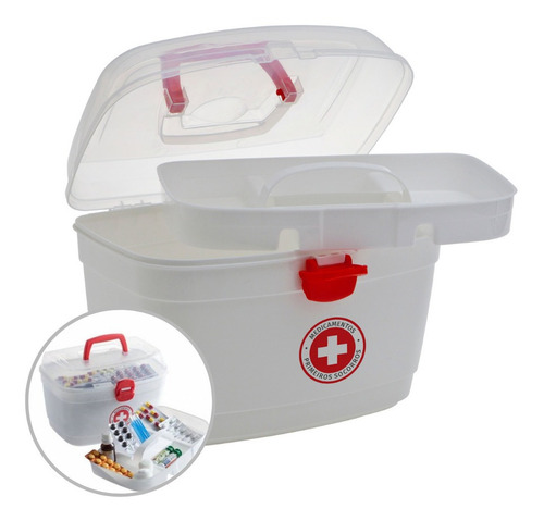 Imagem 2 de 6 de Acessório Enfermagem Maleta Medicamentos Pequena Paramount