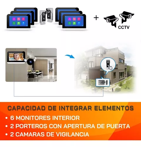 Video Portero Wifi Inteligente Full Hd, Alarma De Movimiento