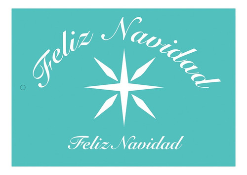 Stencil Laura Craft Navidad Estrella De Belen