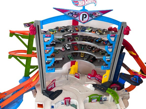 Garage Hotwheels, Pista, Tracks, Accesorios Y Coches (Usado)