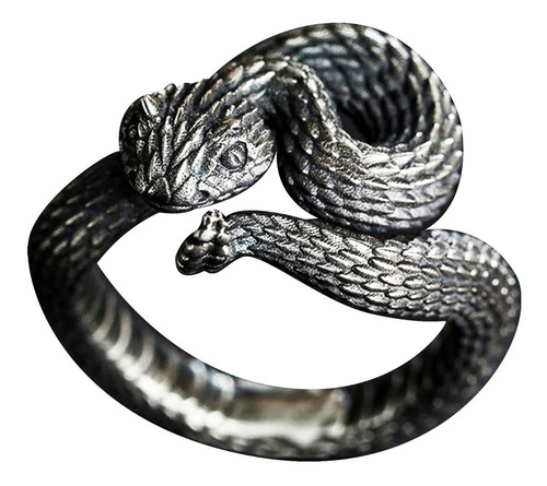 Regalo Anillo Ajustable Víbora Cornuda Serpiente Del Diablo