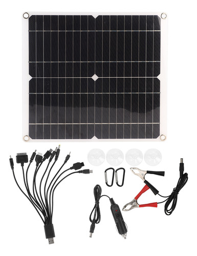 Panel Solar De 20 W Y 18 V, Doble Salida Usb, Móvil Portátil