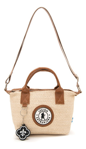 Bandolera Mónaco Rafia Beige