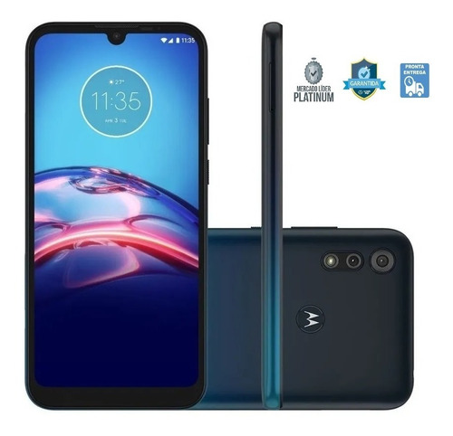 Smartphone Motorola Moto E6s 32gb Tela 6.1'' 2gb Azul Xt2053