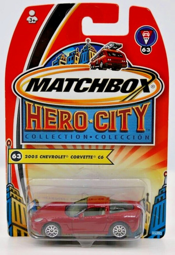 Matchbox Carro 2005 Chevrolet  Corvette C6 + Obsequio 