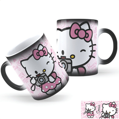 Taza Mágica Hello Kitty Aa Calidad