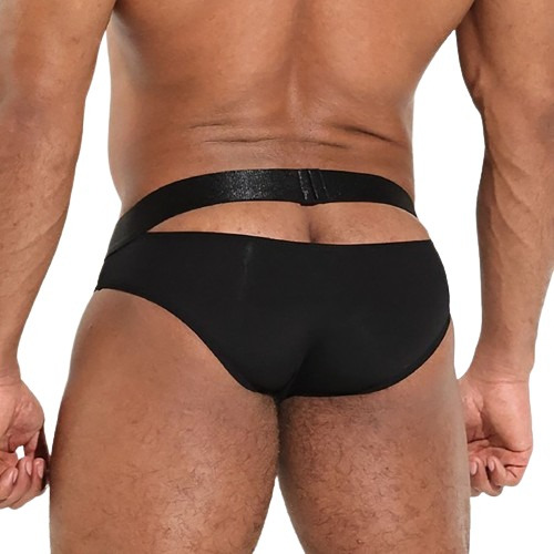 Brief Exotic Calzoncillo Hombre Microfibra Negro Blokes