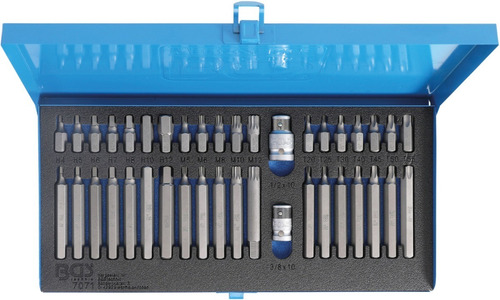 Imagen 1 de 4 de Bgs 7071 Set De 40 Puntas Torx Bristol Allen | Caja Metálica