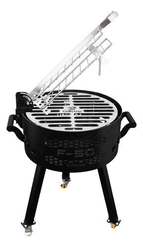 Fogonero Modelo F-50 Con Estaca Y Perchero - Grillcorp