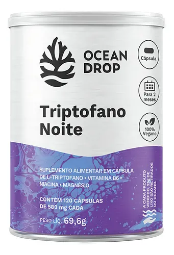 Triptofano Noite Ocean Drop 120 Cápsulas