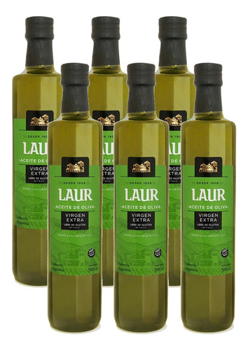 Aceite De Oliva Laur Virgen Extra 500ml Caja X6 - Gobar®