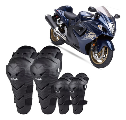 Rodilleras Moto Y Codera Moto Vemar Articulada Protección