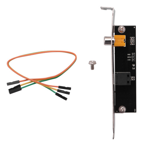 Y Suporte De Cabo Óptico Spdif E Placa De Saída Rca E Áudio