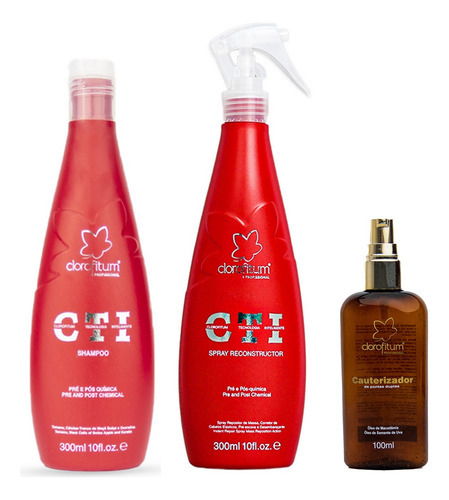 Clorofitum Cti Shampoo E Reconstrutor E Cauterizador 100 Ml