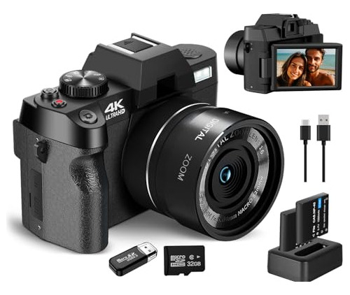 Atploes Cámaras Digitales Para La Fotografía, 4k 6gm6q