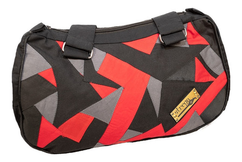 Imagen 3 de 10 de Bolso Rectangular De Mano De Retazos De Algodón Hecho A Mano