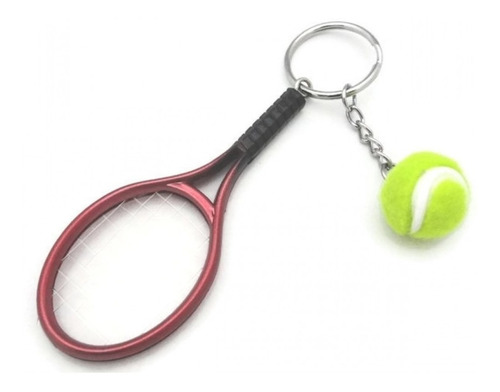 Llaveros Exclusivos Raqueta Y Pelota De Tenis Ideal Souvenir
