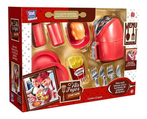 Airfryer Brinquedo Infantil Zuca Toys