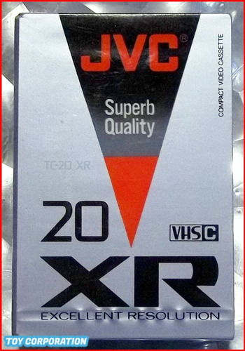 Compact Video Cassette Jvc Tc-20 Xr Active Surface Technolog