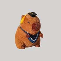 Comprar Peluche Capibara Carpincho Premium Con Mochila Chef Moco Marrón Oscuro
