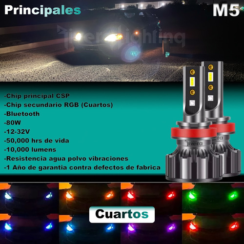 M5 Bluetooth Rgb Led Xenon Hid H11 Baja Ford Transit 2016