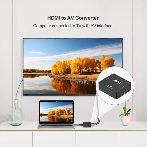 Adaptador Para Convertidor De Tv Audio Y Vídeo Adaptador De