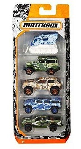 Matchbox 2017 Camo Camiones Hummer Ford Paquete De 5