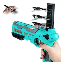 Comprar Pistola De Azul Espuma Para Lanzar Aviones Con 4 Aviones