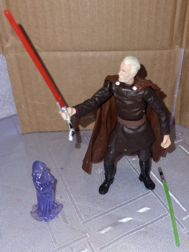 Star Wars Attack Of The Clones Count Dooku Dark Lord Hasbro (Usado)