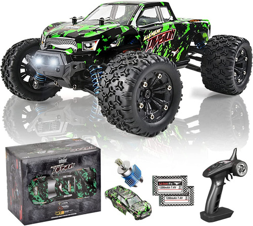 Tenssenx Automóviles Rc A Escala 1:18, 40 Km/h De Alta Velocidad 4wd Con Control Remoto Con 2 Baterías Recargables, 4 X 4 Todoterreno Monster Rc Truck, Vehículo Eléctrico De 2.4 Ghz, Juguetes Para