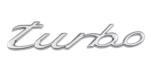Emblema Turbo Letras Turbo Cromado Para Autos