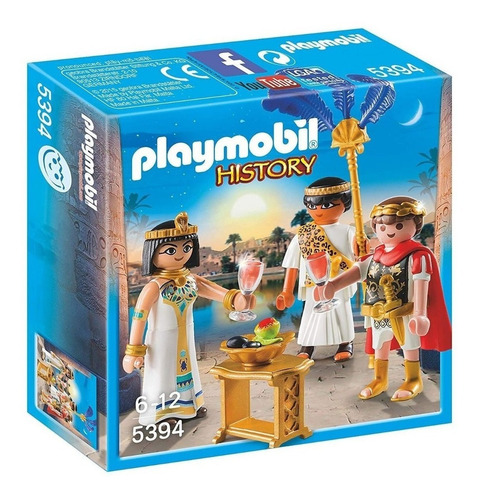 Playmobil History 5394 - Cesar Y Cleopatra - Roma Y Egipto