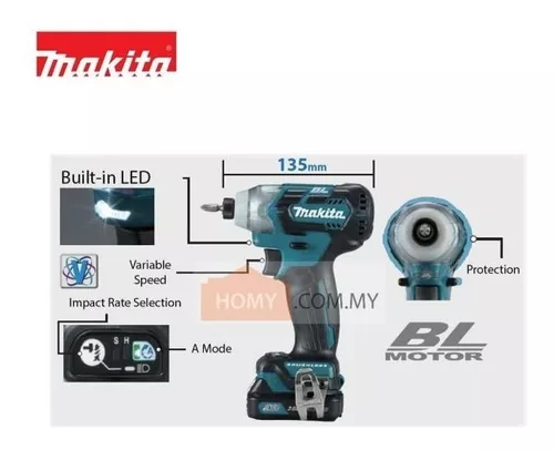 Atornillador de impacto Makita TD111D 12Vmax CXT BL 1/4