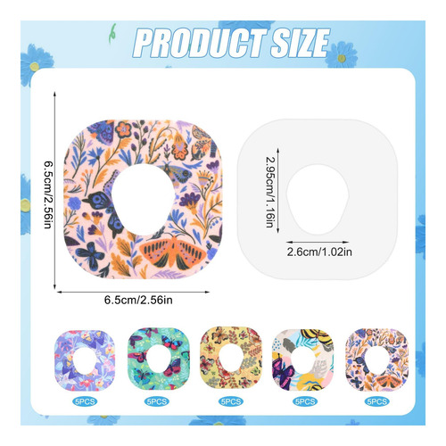 25 Ppcs Sensor Covers For Dexcom G7, Adhesive About Of