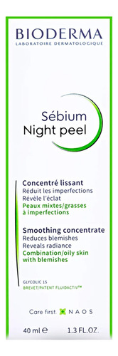 Sérum Concentrado Renovador Sébium Night Peel 40ml Bioderma