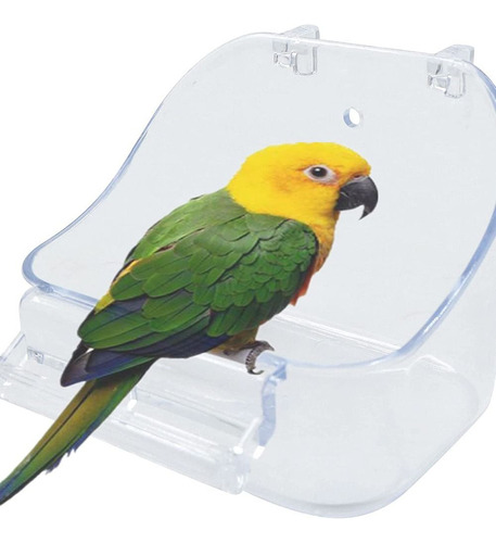 Bañera Bird Cage Para Mascotas Con Forma De Loro Transparent