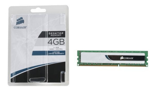 Imagen 2 de 2 de Memoria RAM Value Select color verde 4GB 1 Corsair CMV4GX3M1A1333C9