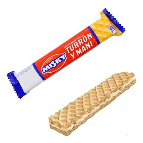 Turron De Mani Misky X 4 Cajas De 50un